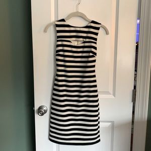 COPY - black & white stripped dress